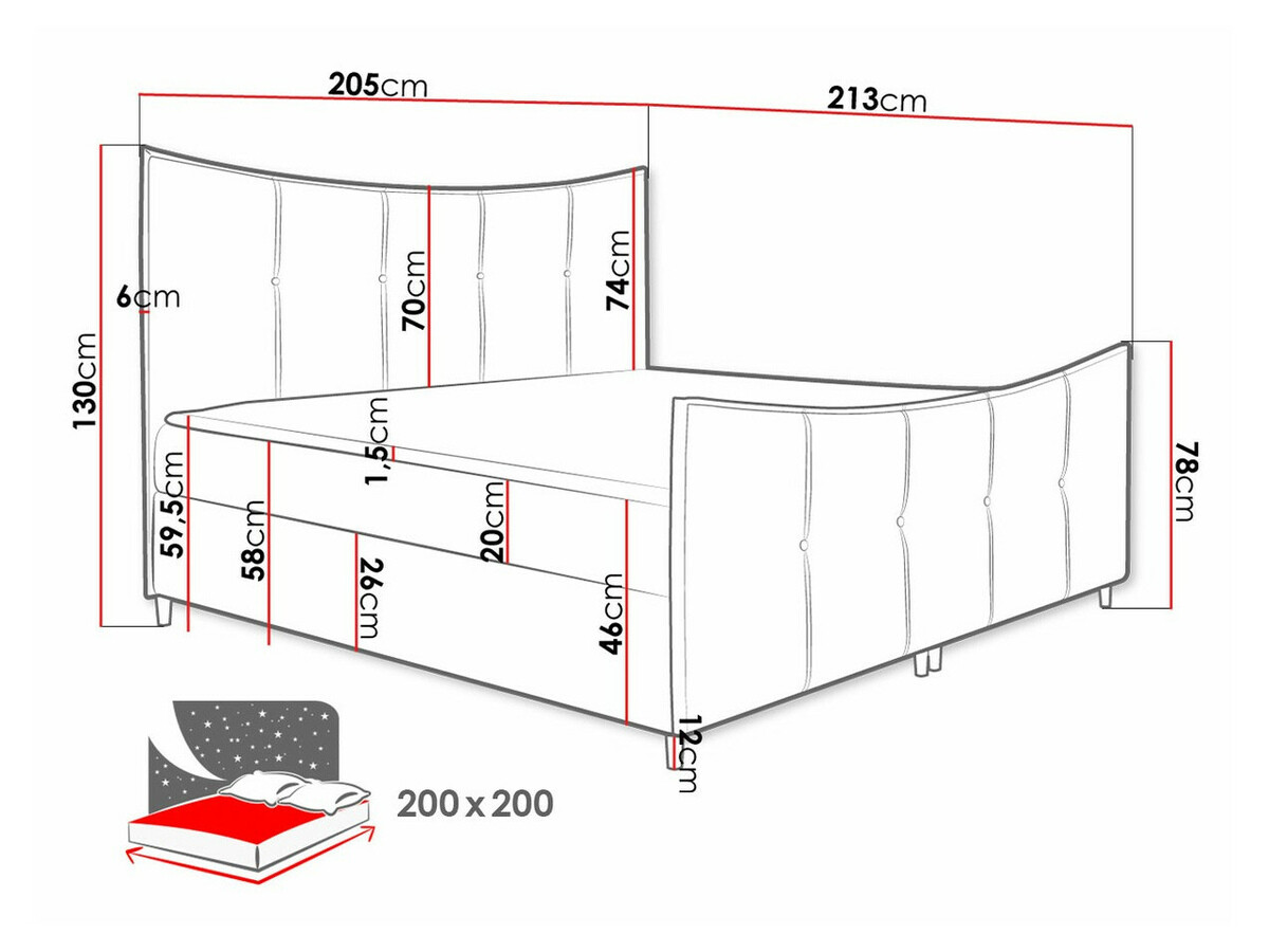 Cama continental Baltimore 177 (Fresh 8)