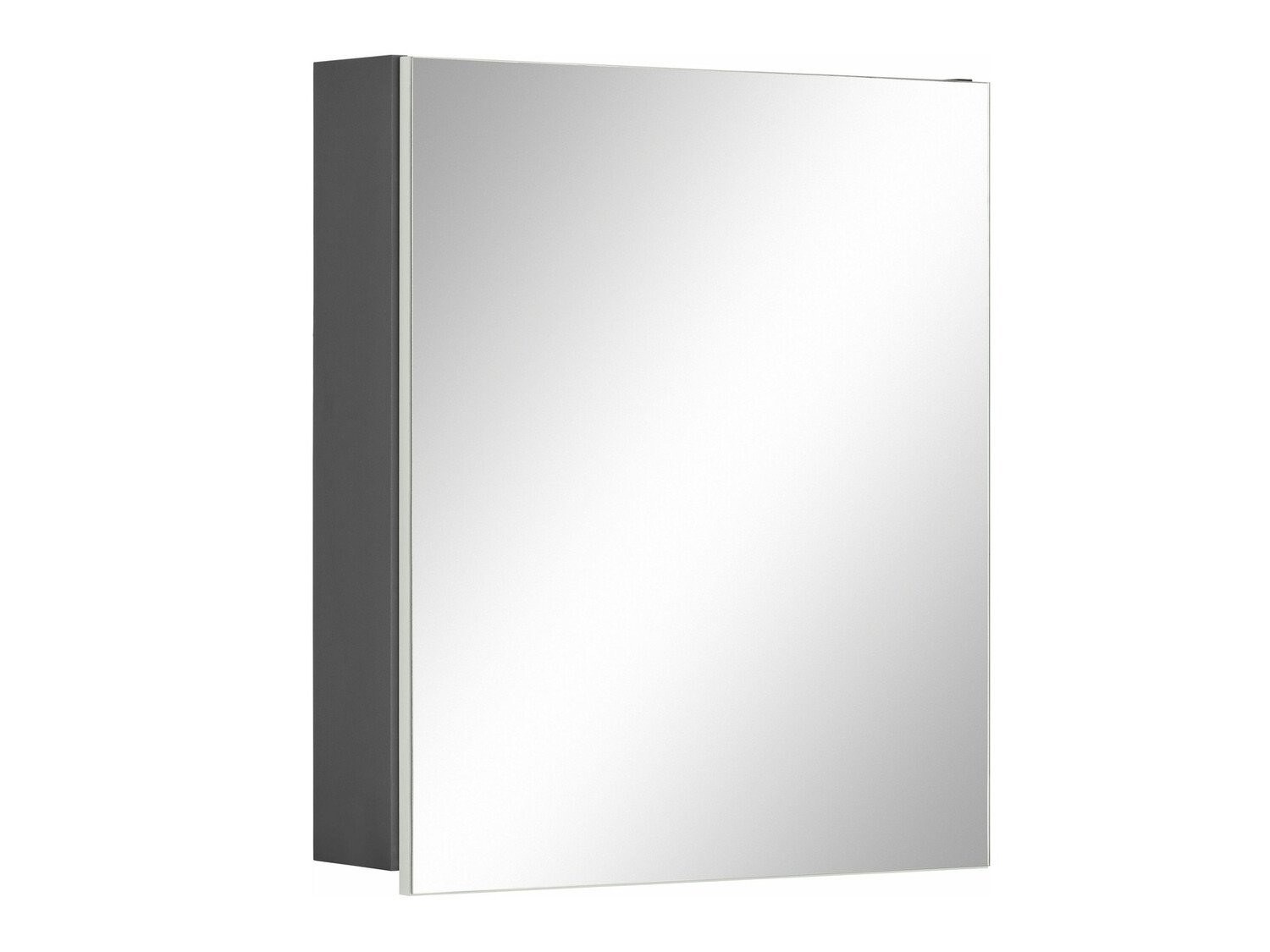 Mueble con espejo para baño Soncamu 105 (Blanco + Antracita)