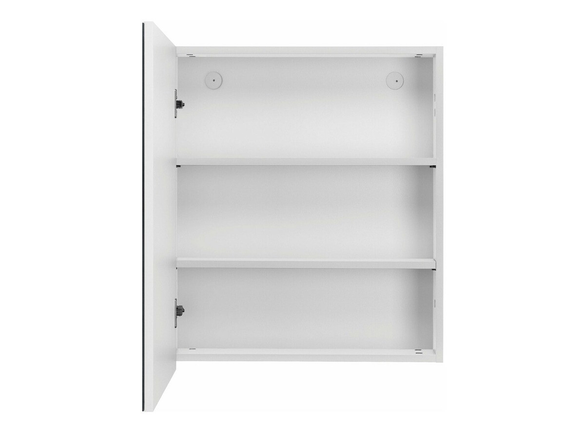 Mueble con espejo para baño Soncamu 105 (Blanco + Antracita)