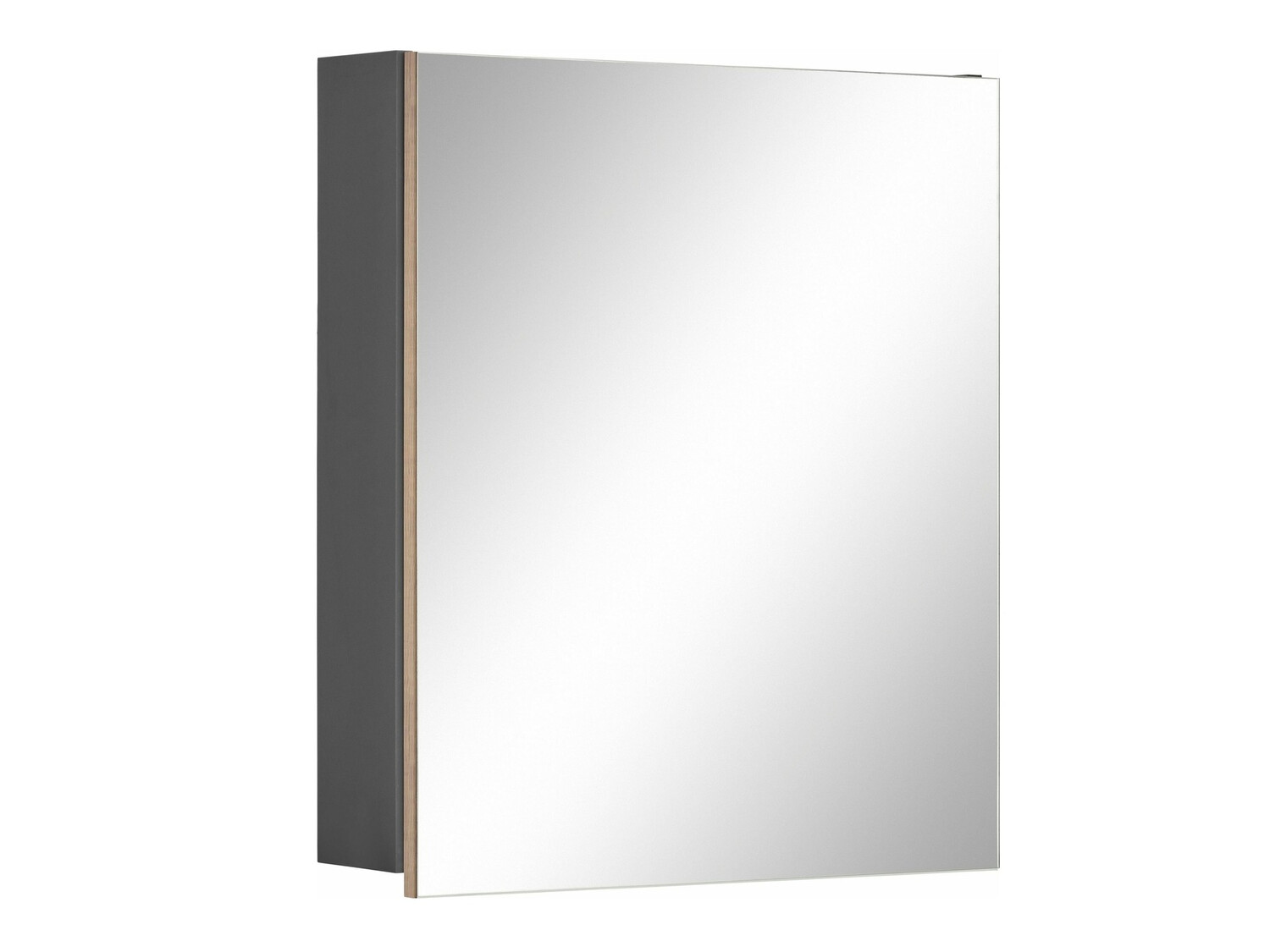 Mueble para baño con espejo Soncamu 105 (Antracita + Roble)