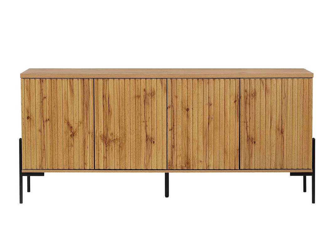 Aparador Denton 977 (Negro + Roble wotan)