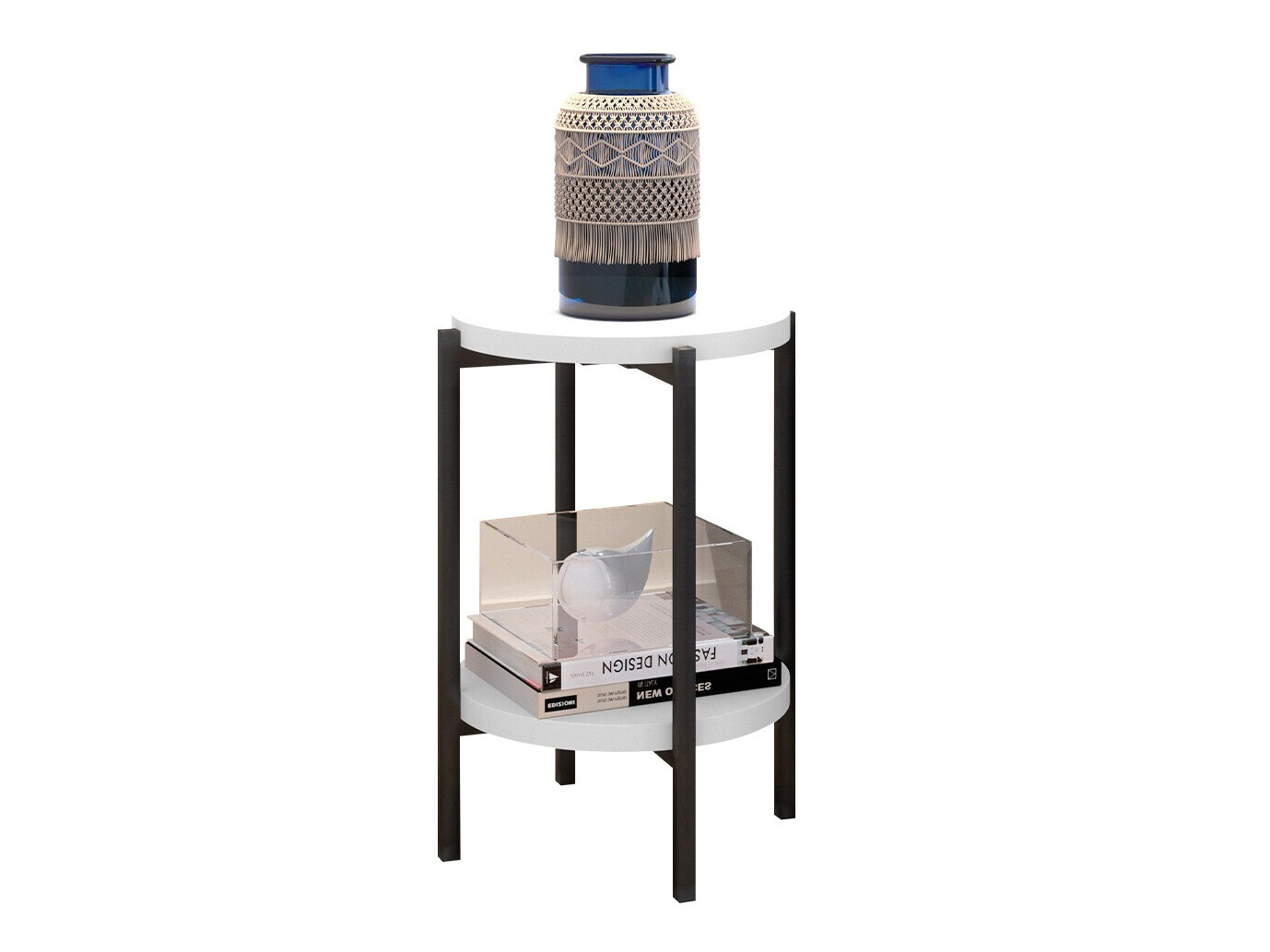 Mesa auxiliar Providence 179 (Blanco + Negro)