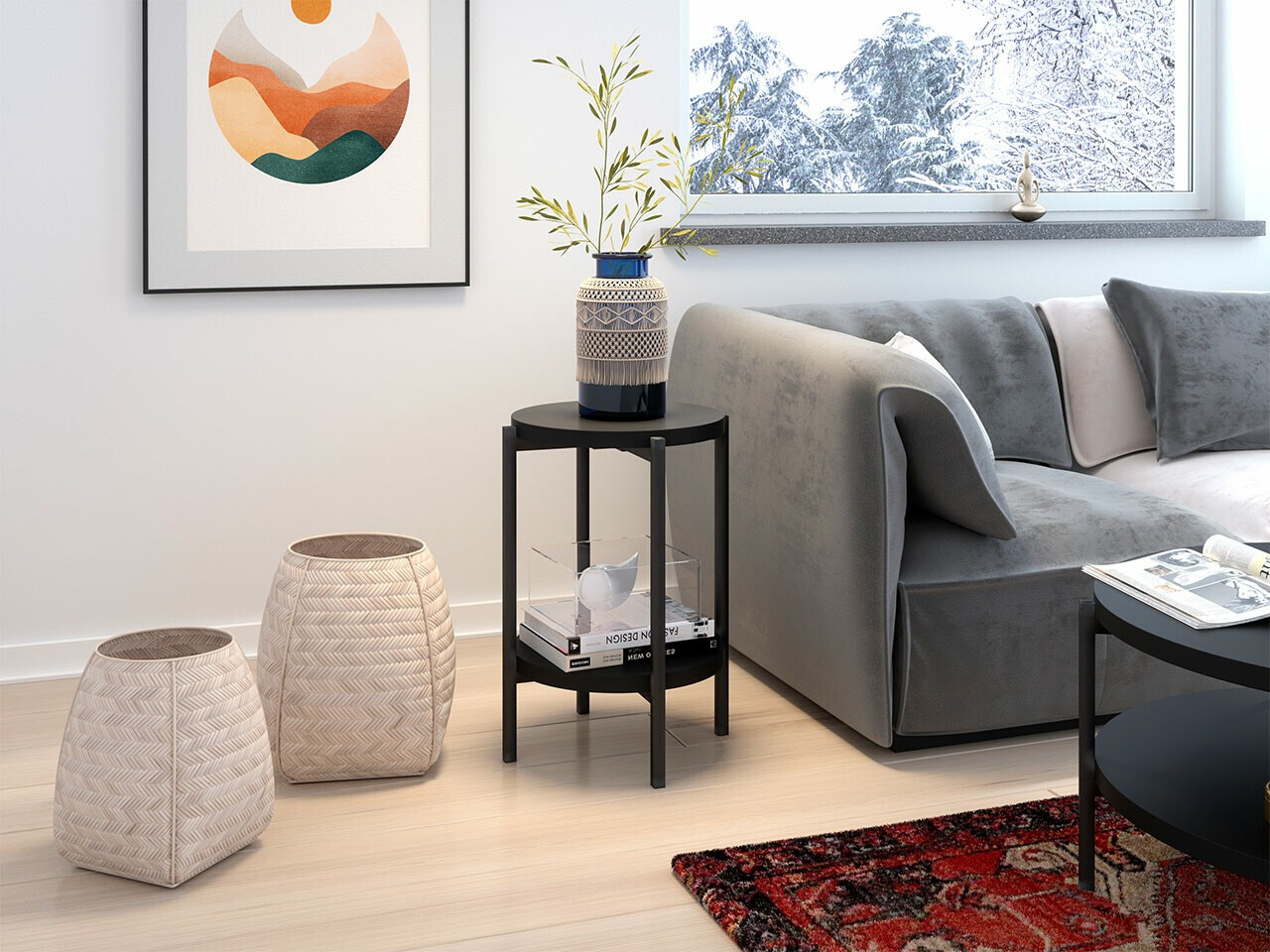 Mesa auxiliar Providence 179 (Negro)