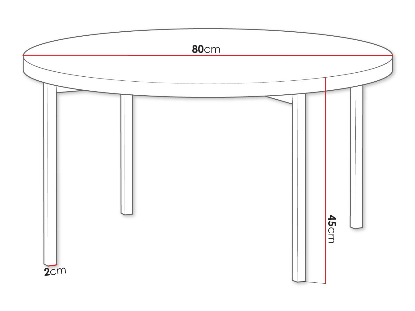 Mesa de centro Providence 178 (Negro brillante + Negro)