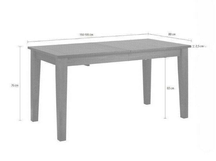 Mesa Denton 947 (Marrón oscuro)