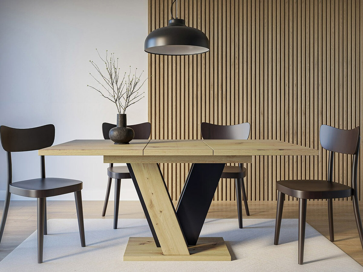 Mesa Goodyear 125 (Roble Artisan + Negro)