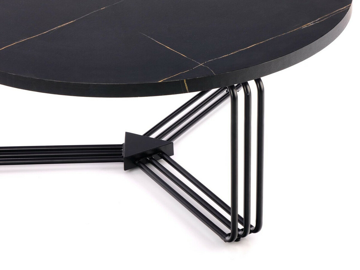 Mesa de centro Houston 1275 (Mármol negro + Negro)