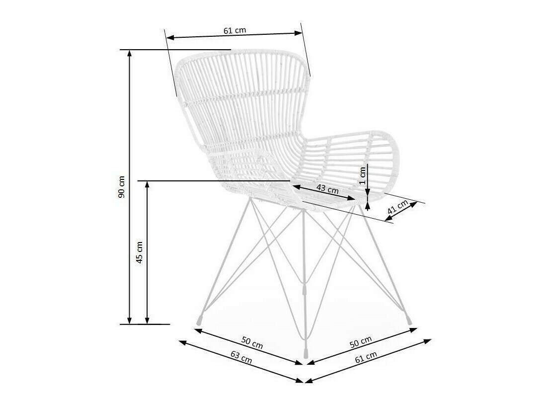 Silla Houston 487 (De color marrón claro)