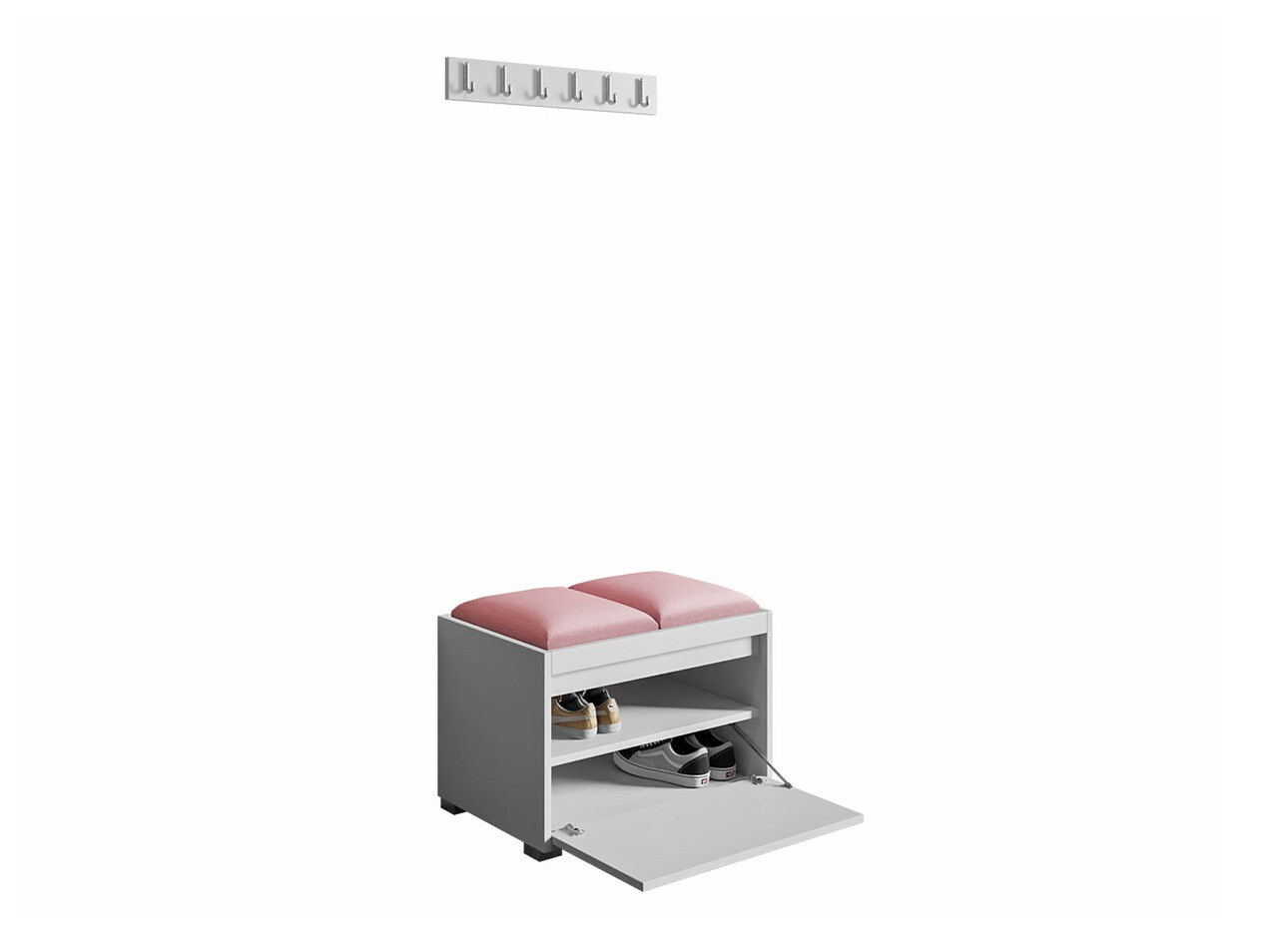 Conjunto para recibidor Comfivo Pinus VI (Blanco + Manila 32)