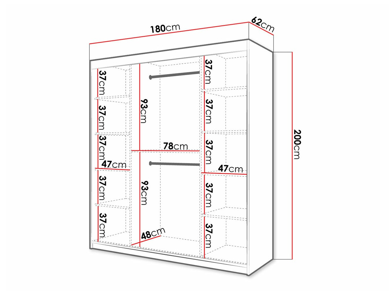 Armario Hartford 338 (Blanco)