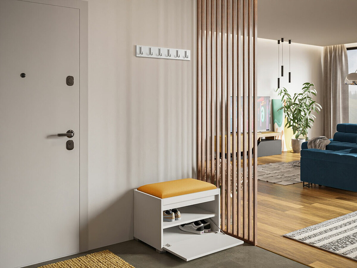 Conjunto para recibidor Comfivo Pinus VIII (Blanco + Manila 32)