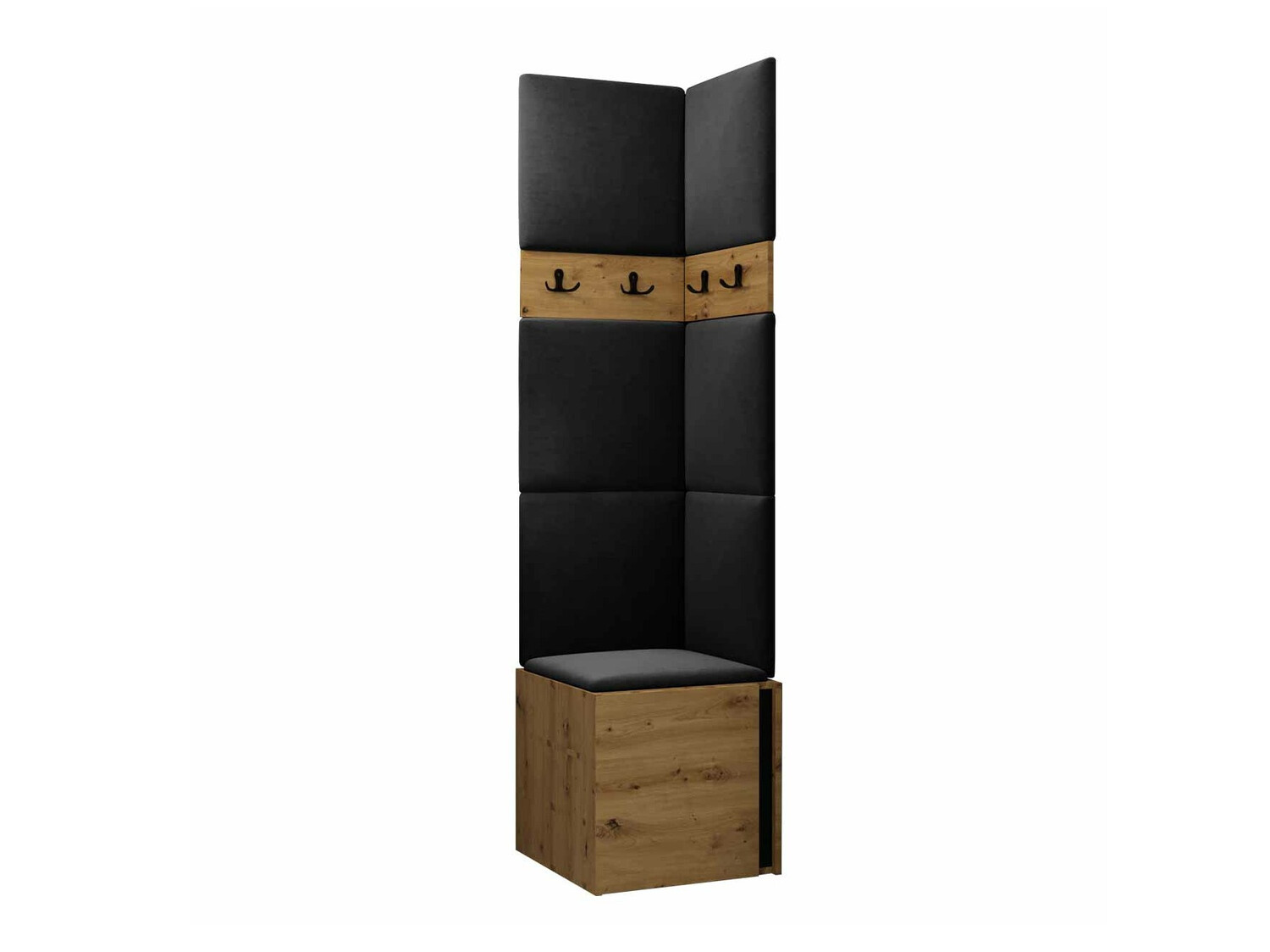 Conjunto para recibidor Hartford 347 (Roble Artisan + Negro)