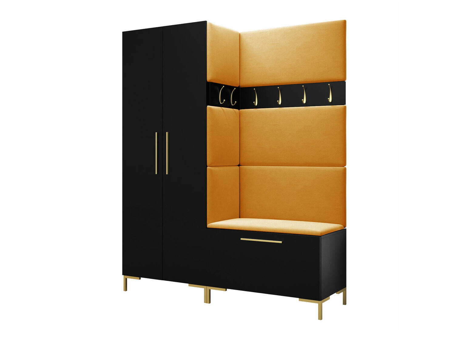 Conjunto para recibidor Tivsoa 100 (Negro)