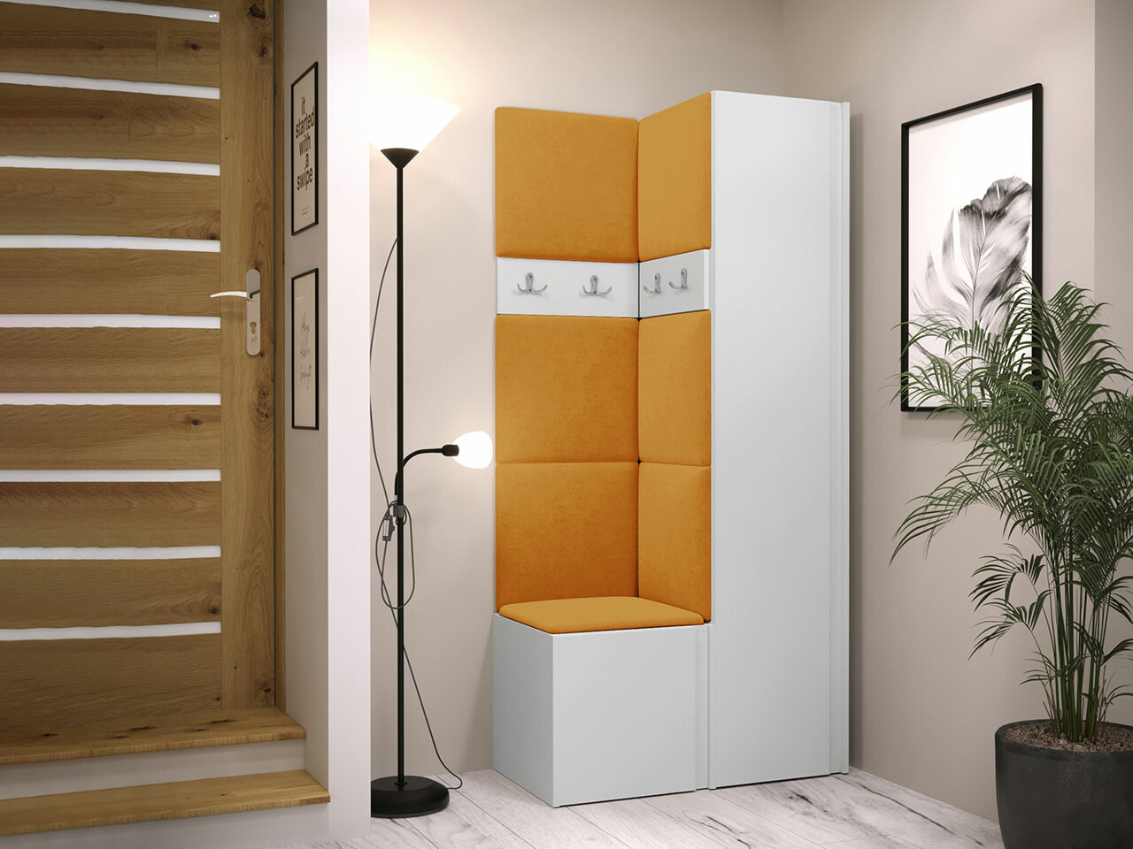 Conjunto para recibidor Hartford 348 (Blanco)