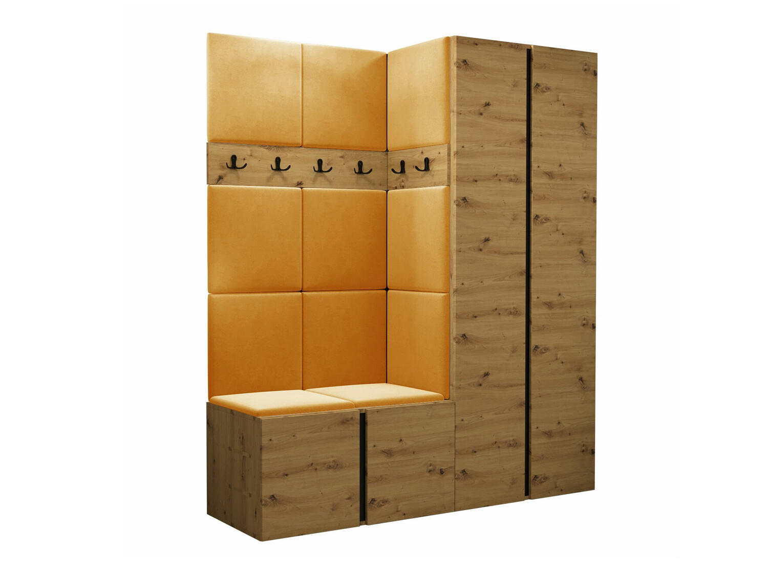 Conjunto para recibidor Hartford 266 (Roble Artisan)