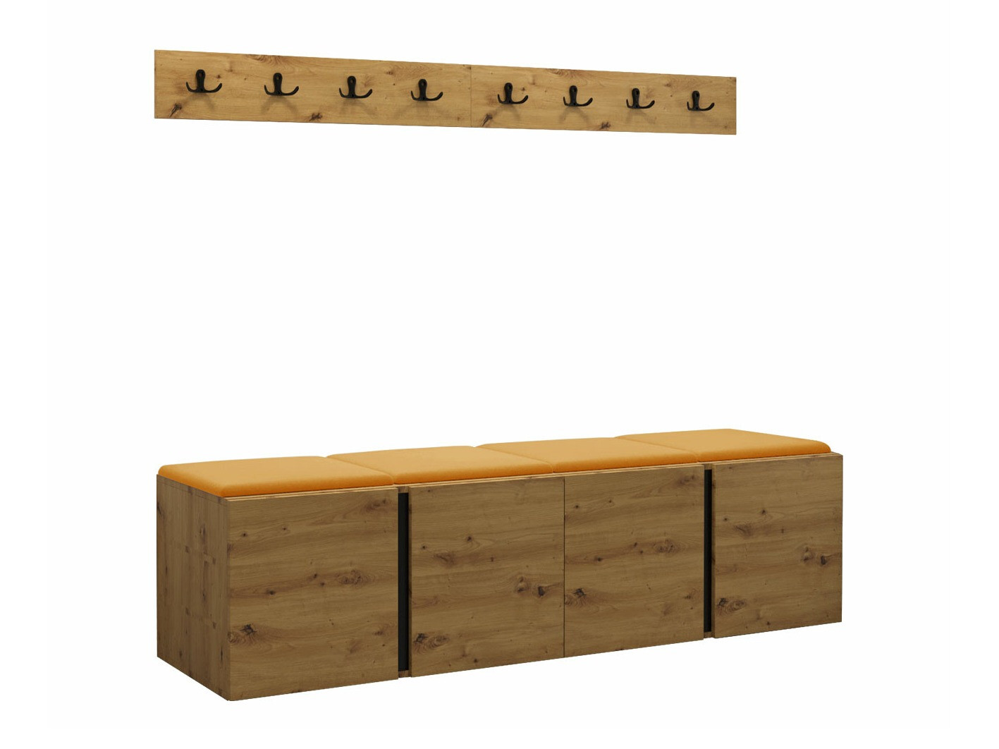 Conjunto para recibidor Hartford 276 (Roble Artisan)
