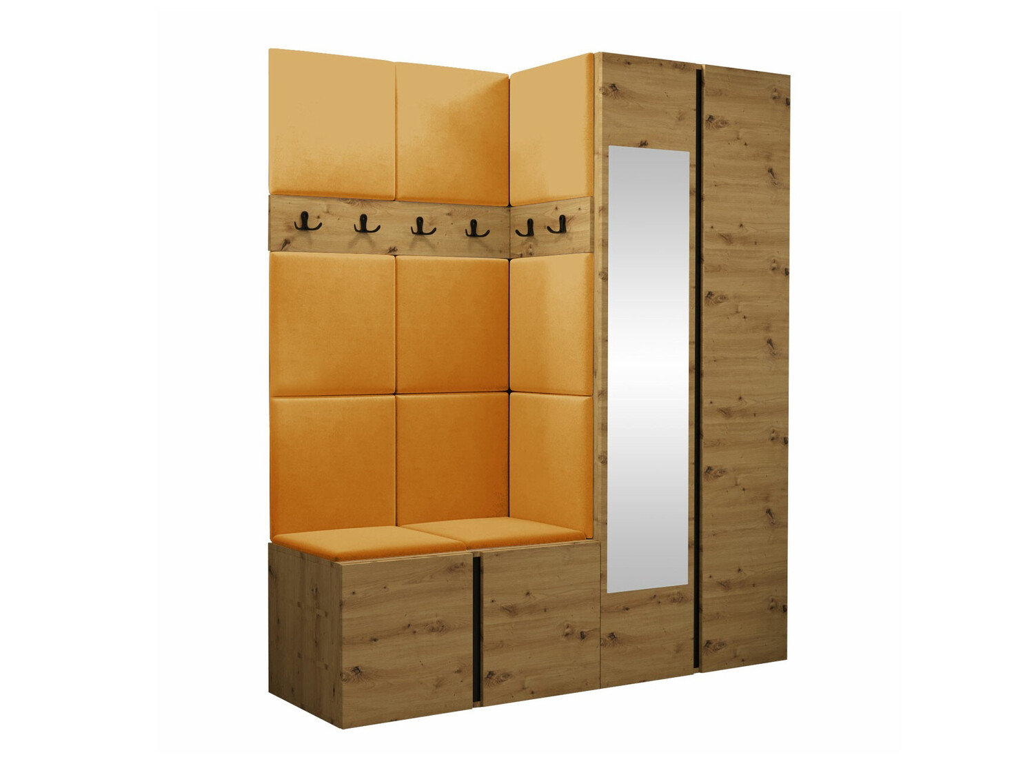 Conjunto para recibidor Hartford 278 (Roble Artisan)