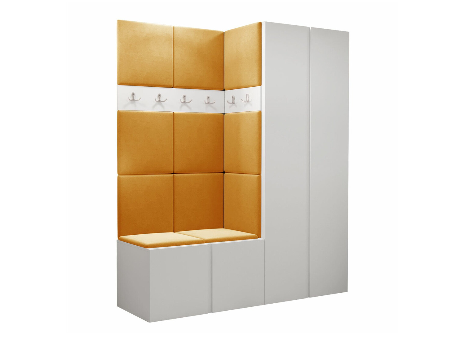 Conjunto para recibidor Pinis III (Blanco)