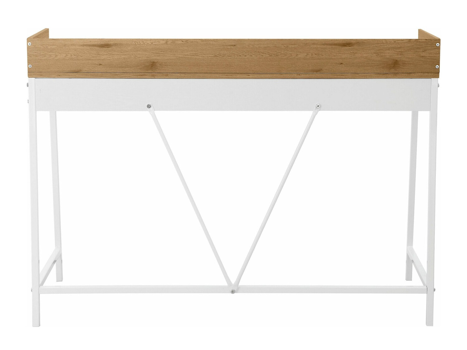 Mesa de oficina Denton 1005 (Blanco + Roble)