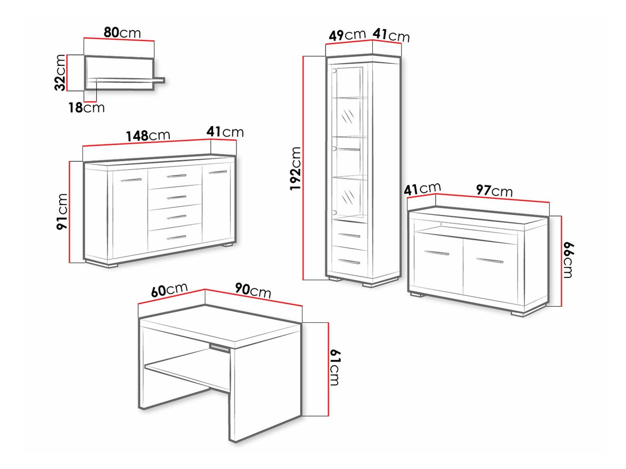 Conjunto de salón Fiomeri 130