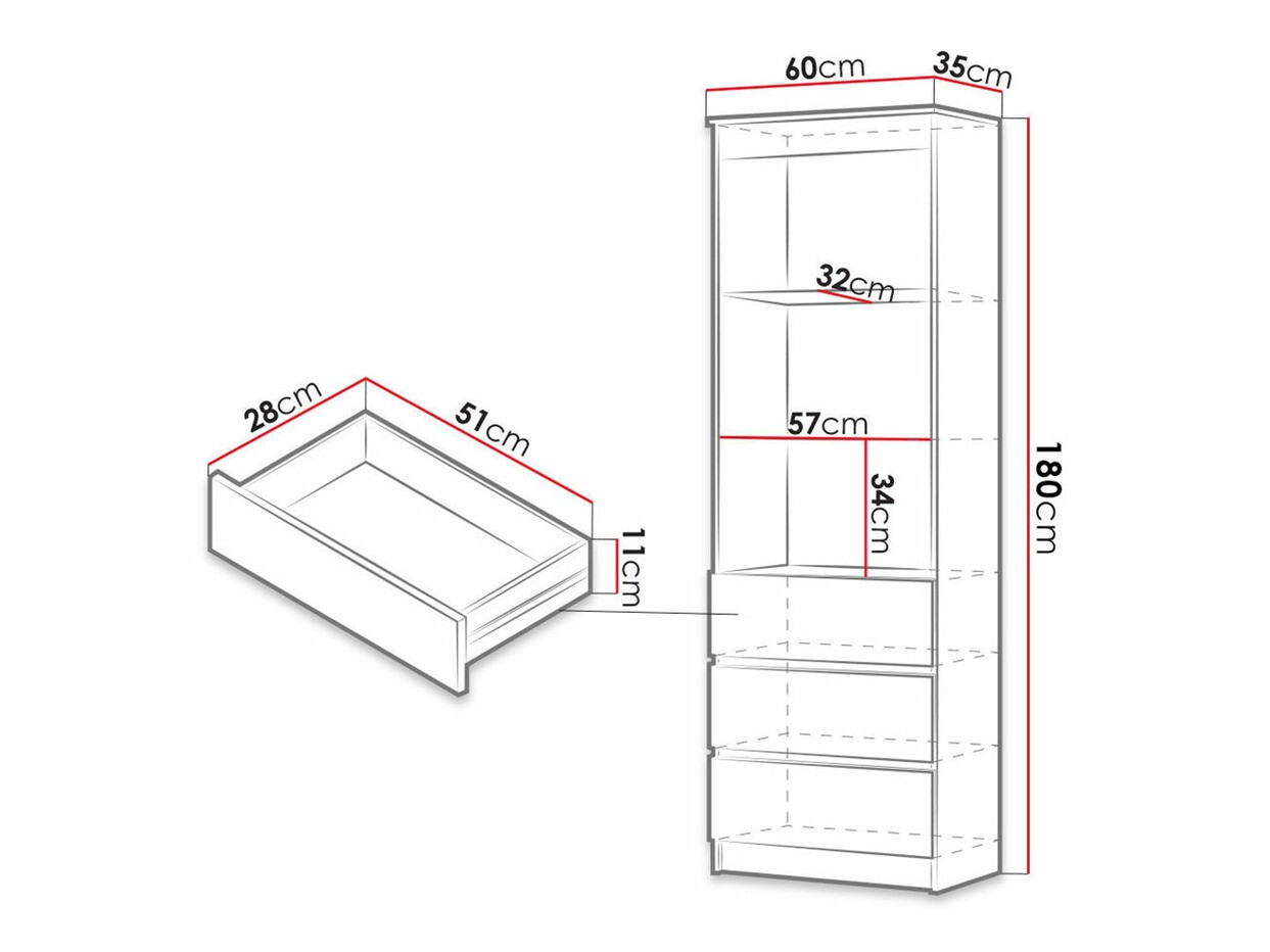 Estantería Comfivo 184 (Roble Sonoma)