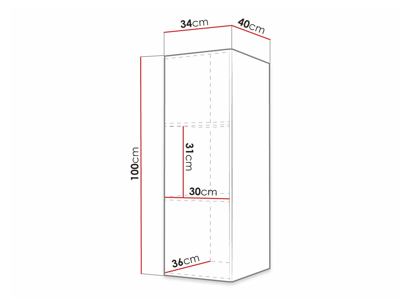 Armario de pared Artifar (Negro)