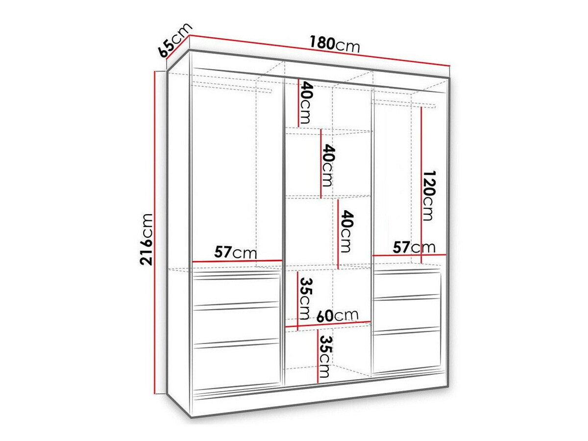 Armario Toledo 120 (Blanco)