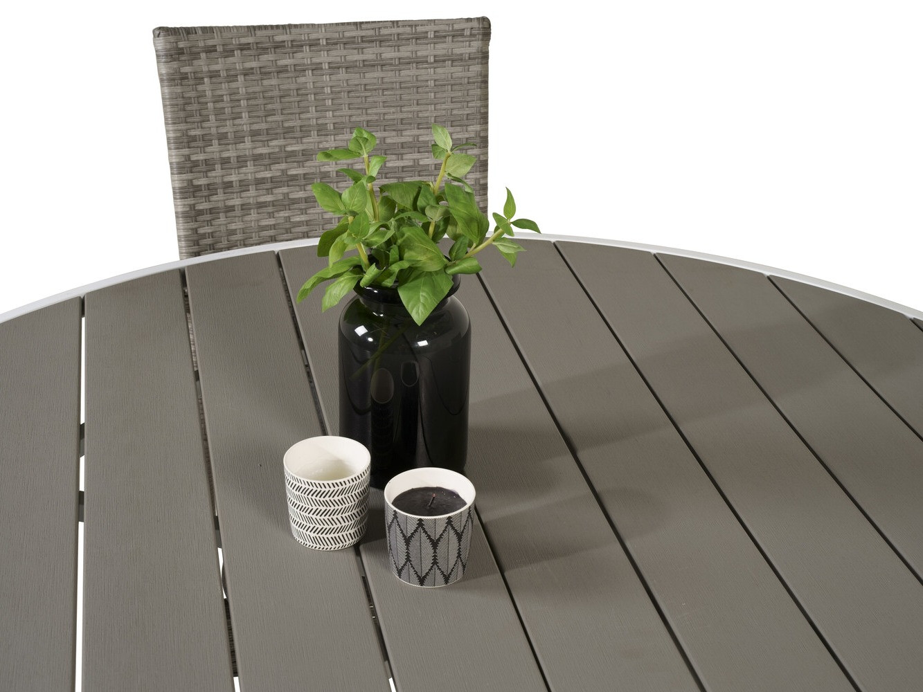 Conjunto de mesa y sillas Dallas 2353 (Gris + Gris oscuro)