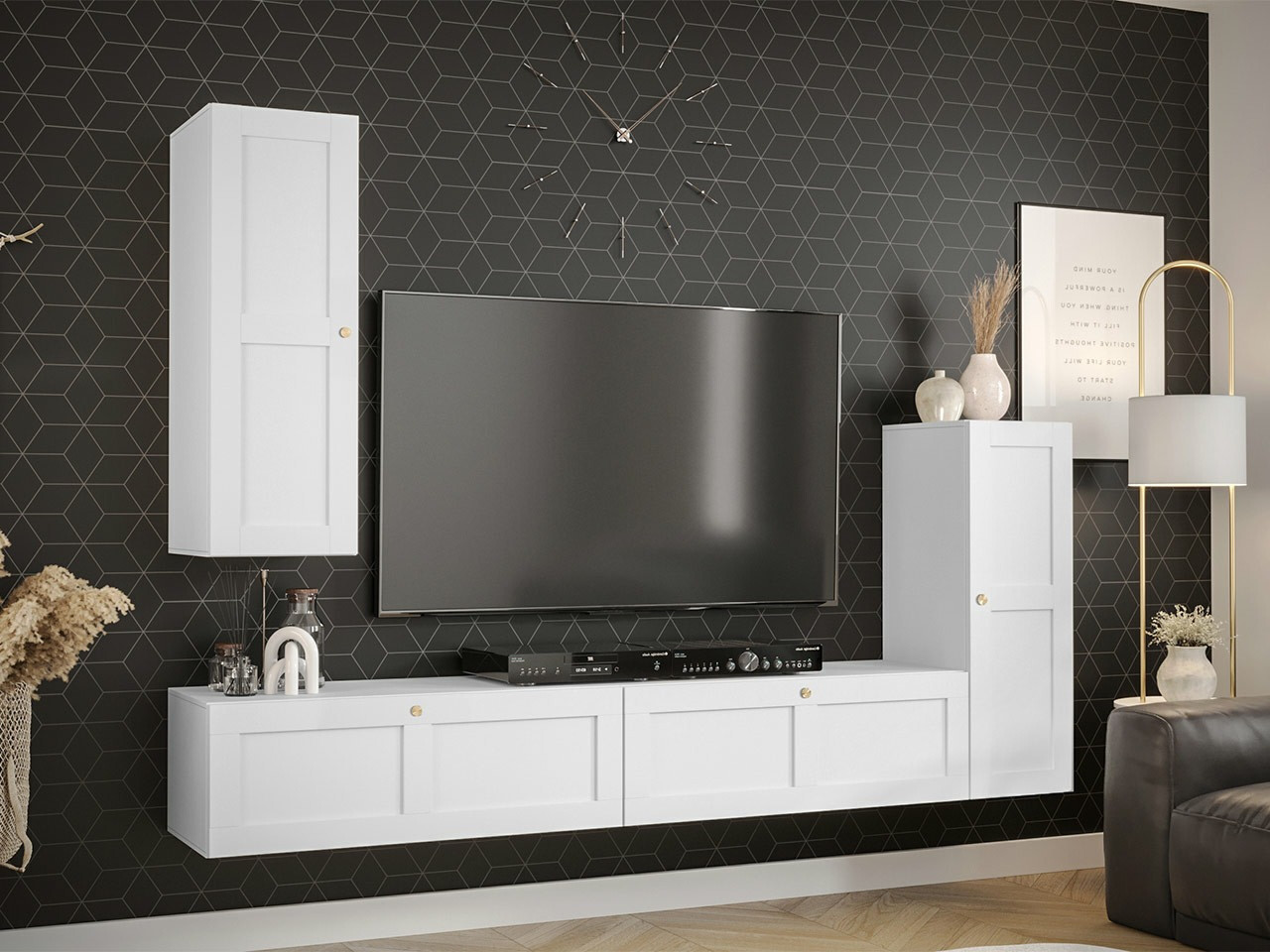 Conjunto de salón Ferfere 110 (Blanco)