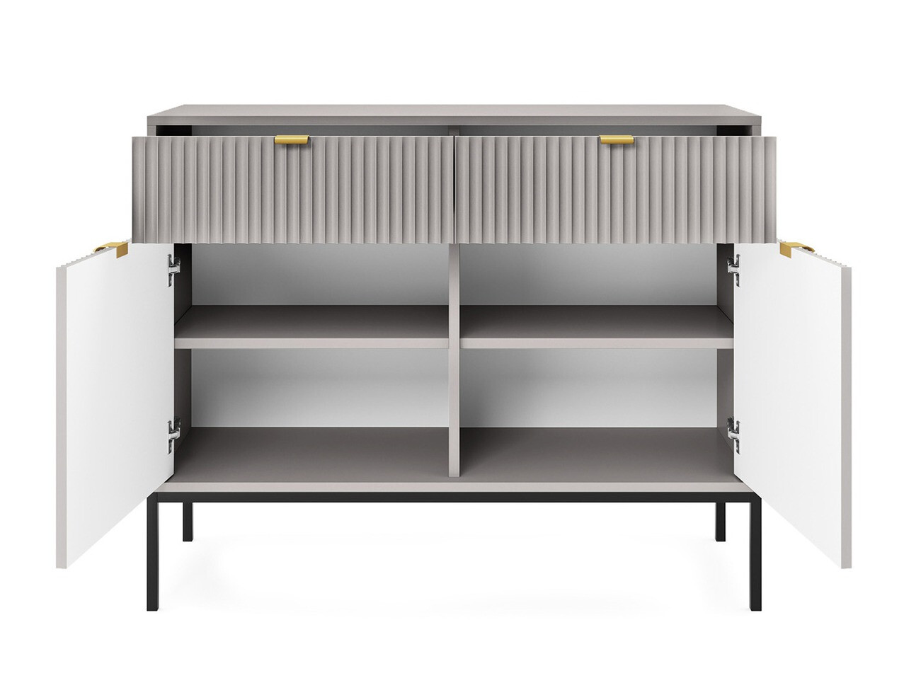 Conjunto de salón Lima L106 (Gris + Negro)