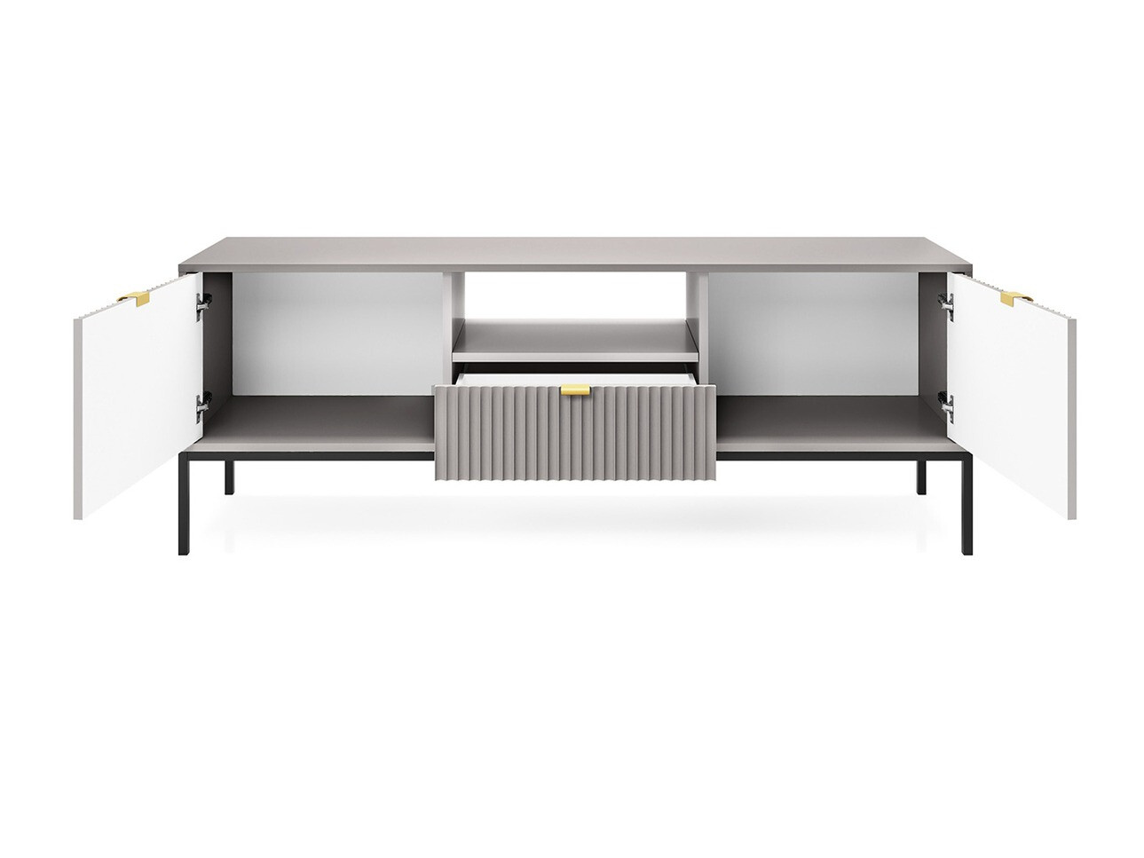 Conjunto de salón Lima L106 (Gris + Negro)