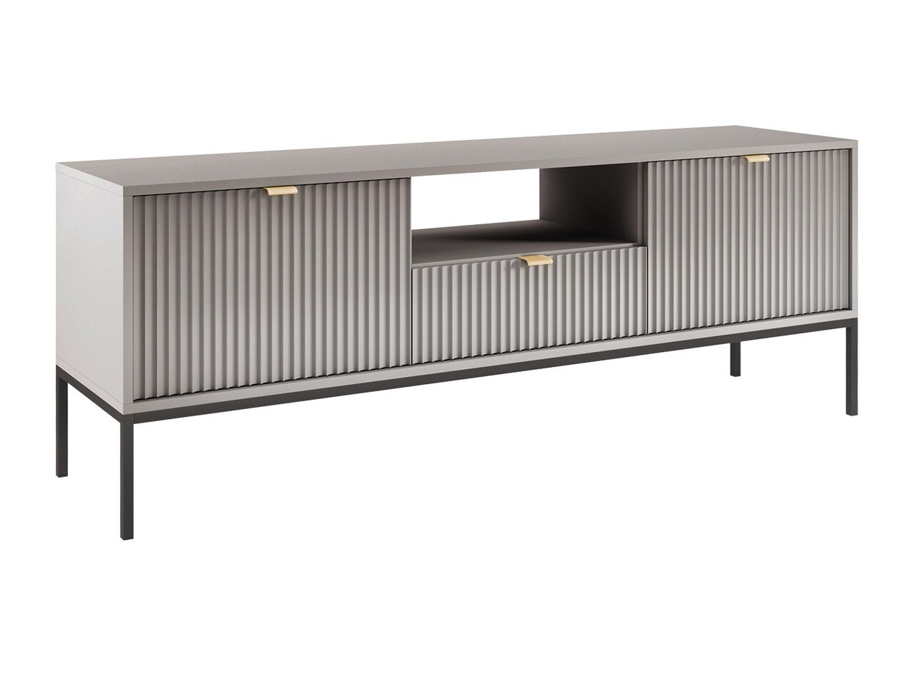 Mueble TV Lima L103 (Gris + Negro)
