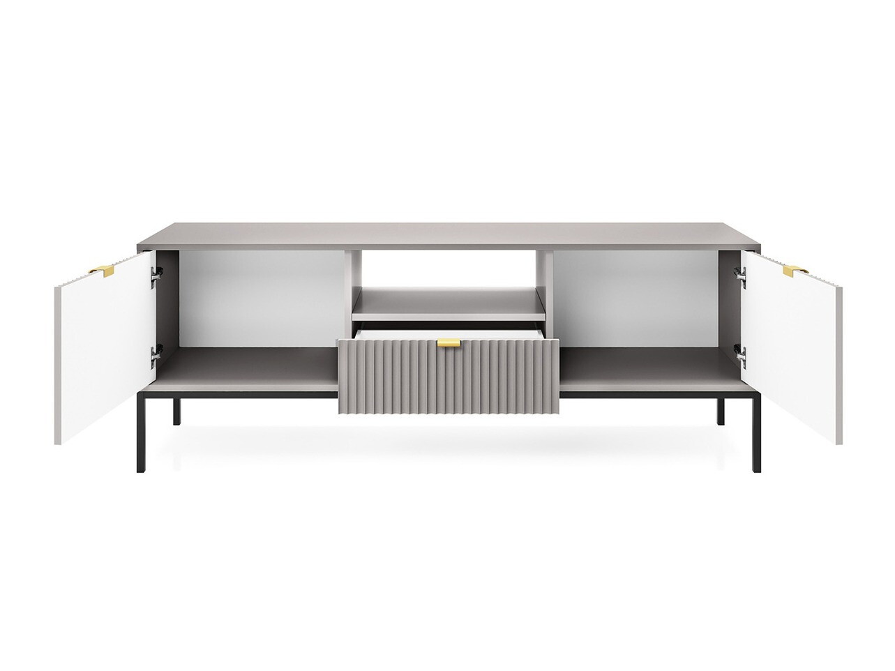 Mueble TV Lima L103 (Gris + Negro)