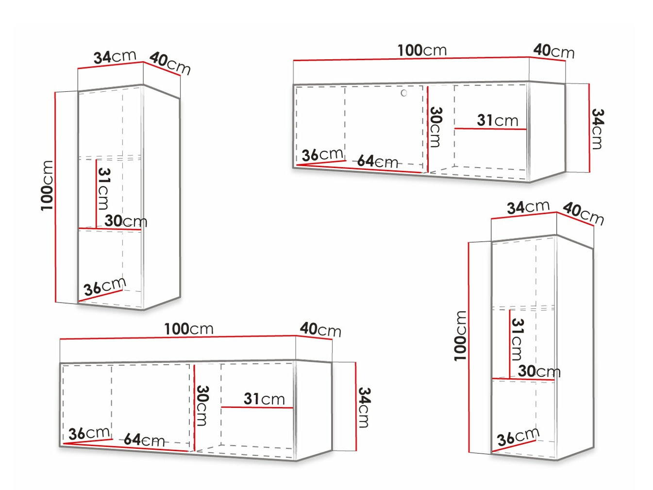 Conjunto de salón Anulio I (Negro)