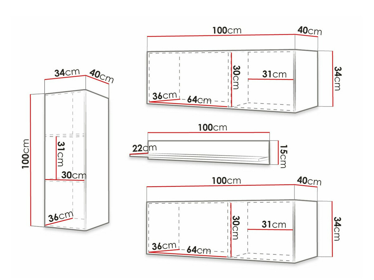 Conjunto de salón Anulio III (Blanco)