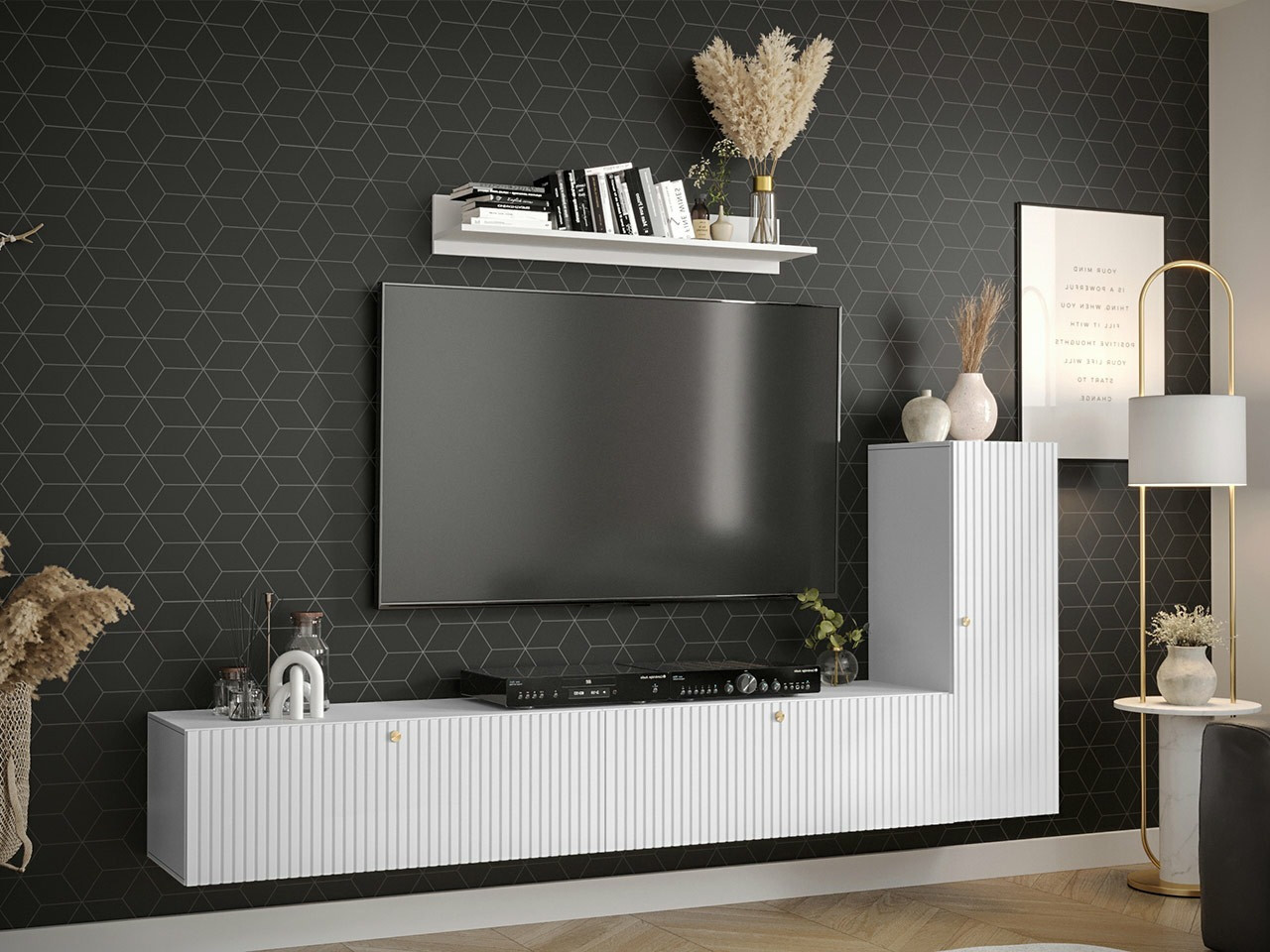 Conjunto de salón Elblaru 109 (Blanco)