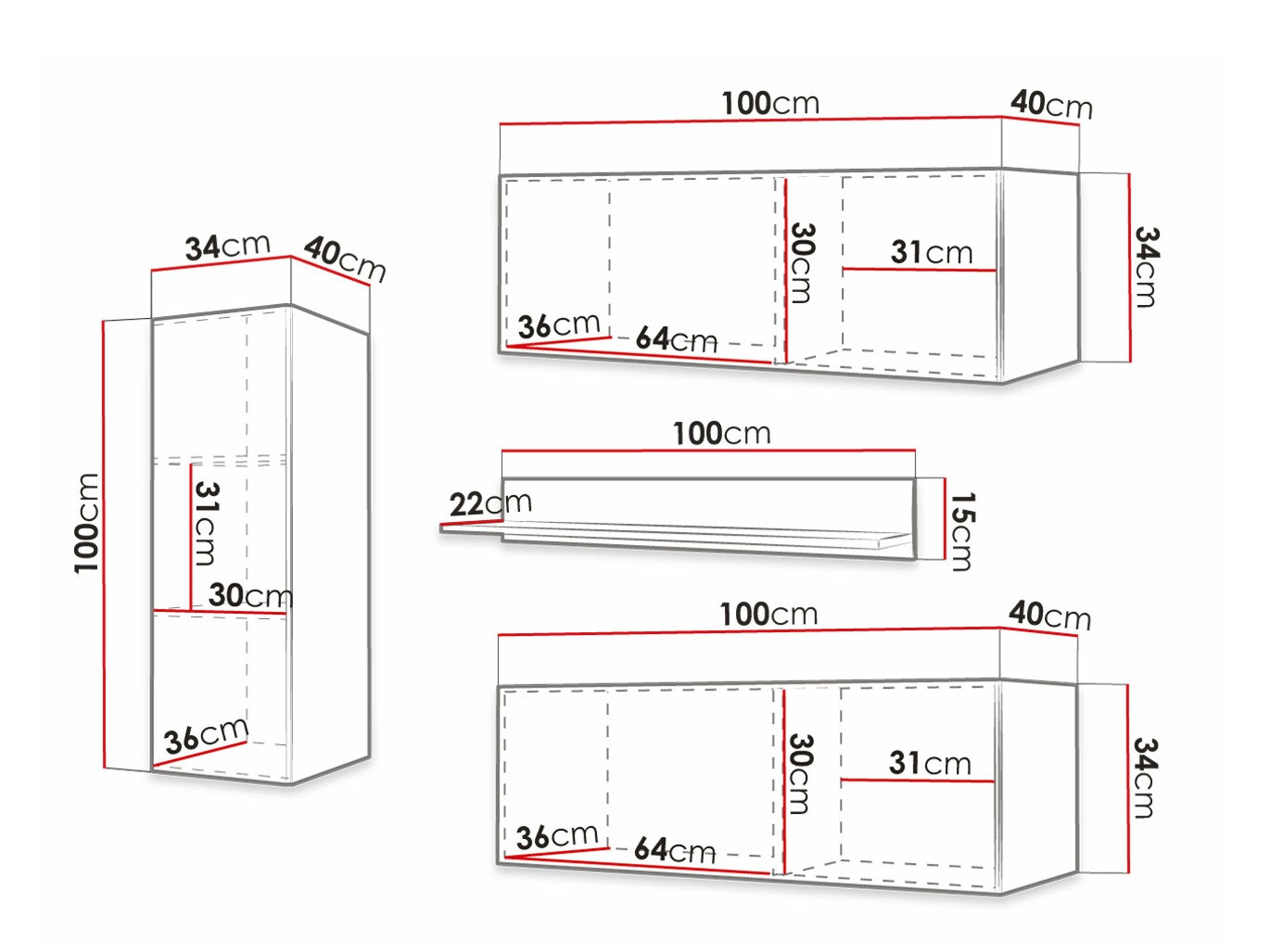 Conjunto de salón Elblaru 109 (Negro)