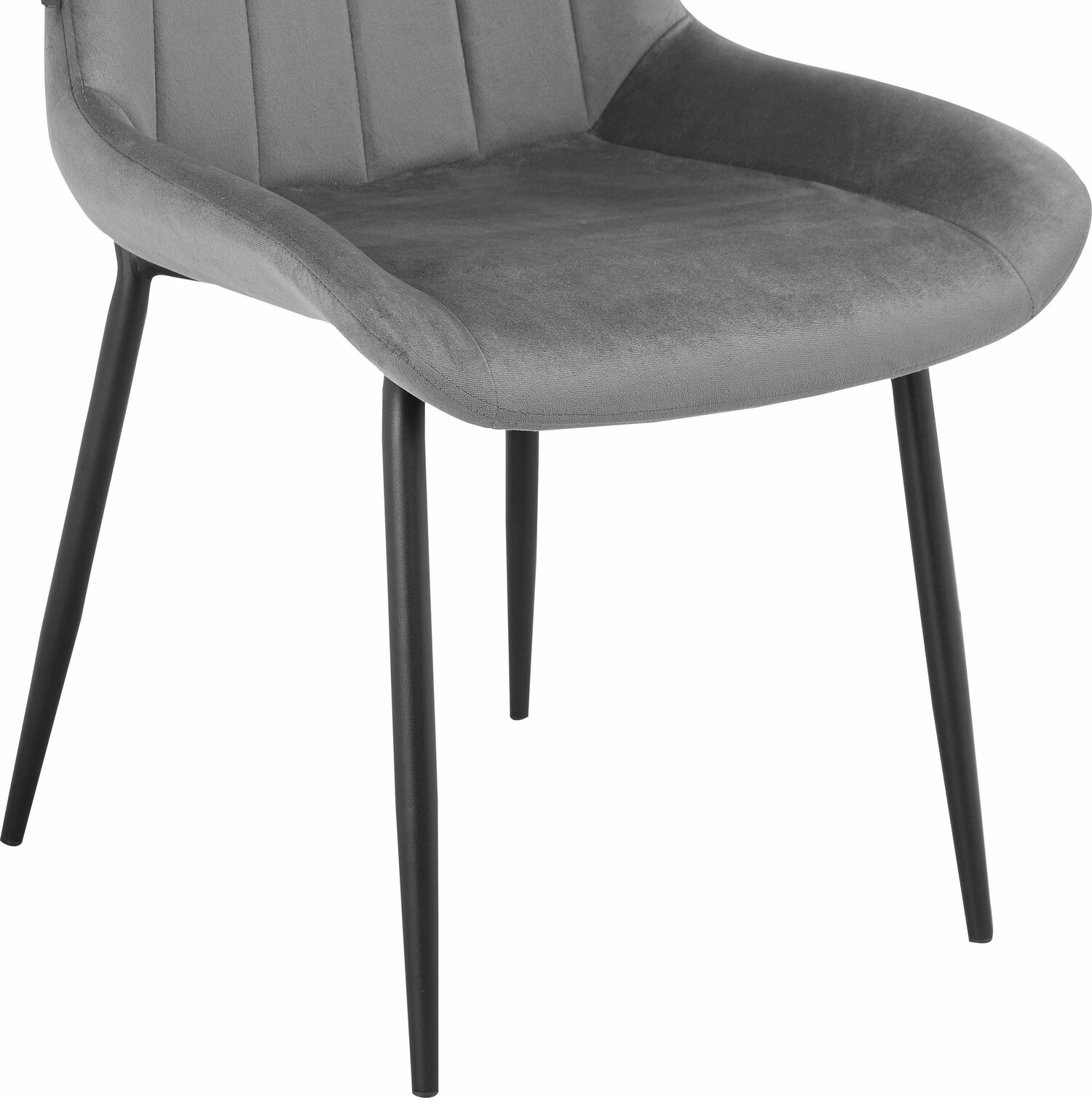 Conjunto de sillas Denton 1035 (Gris claro + Negro)