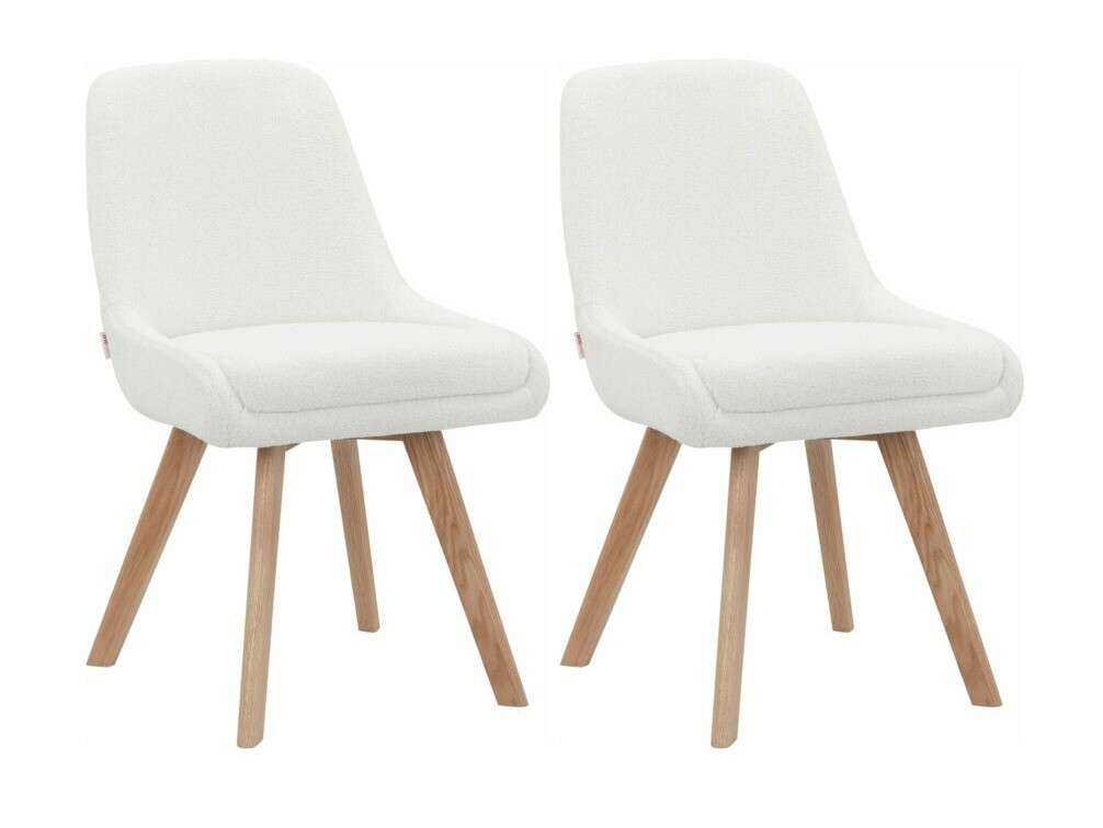 Conjunto de sillas Denton 1045 (Blanco + Roble)