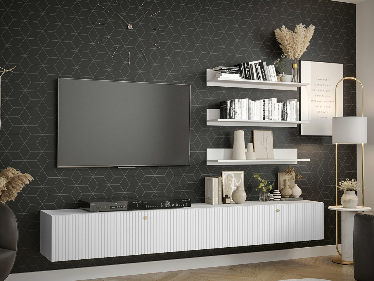 Conjunto de salón Anulio X (Blanco)