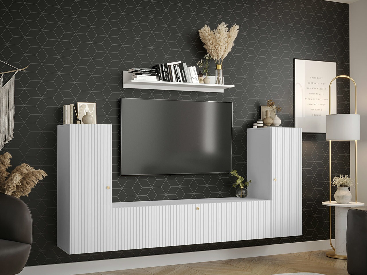 Conjunto de salón Elblaru 113 (Blanco)