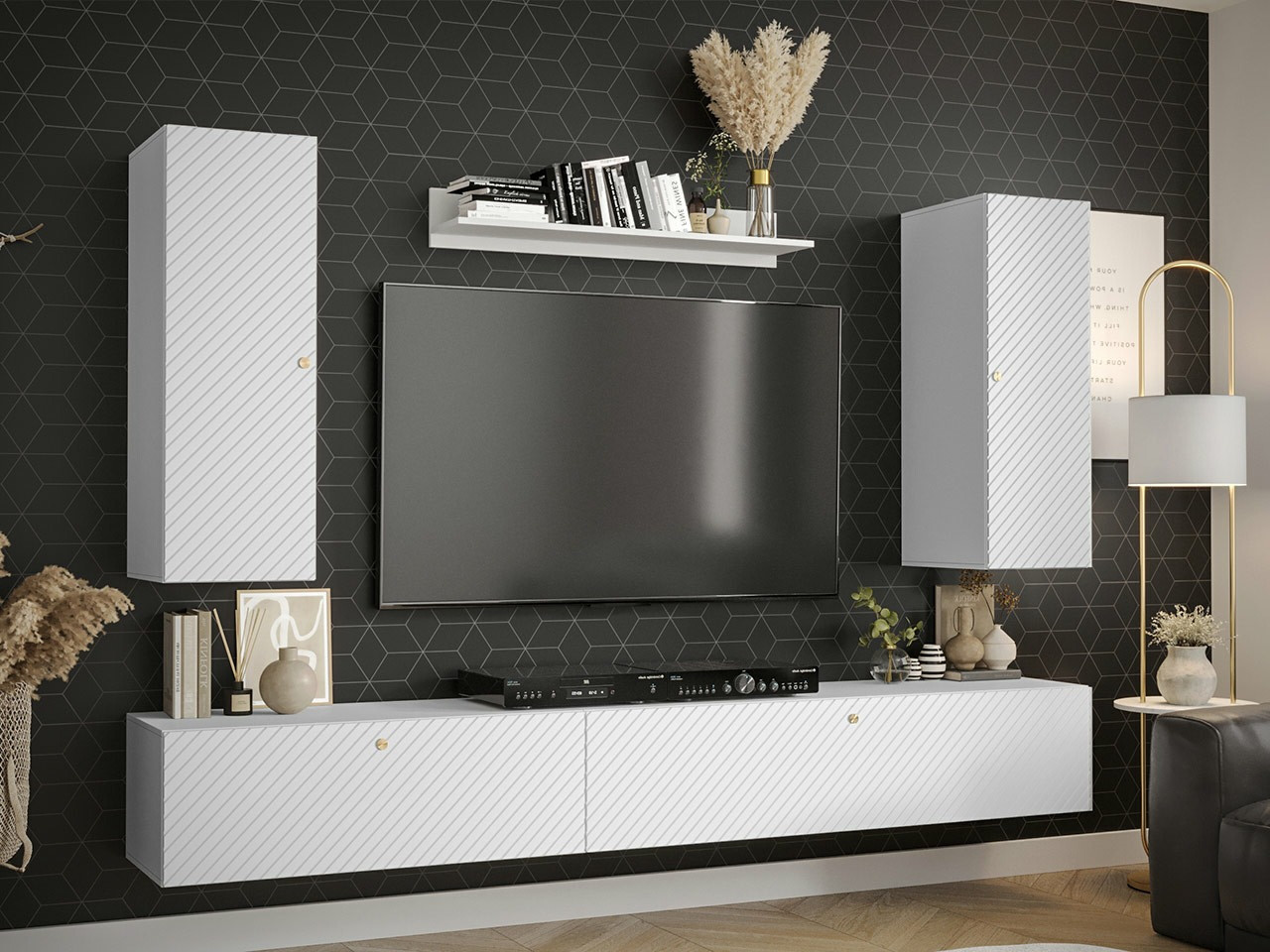 Conjunto de salón Elblaru 119 (Blanco)