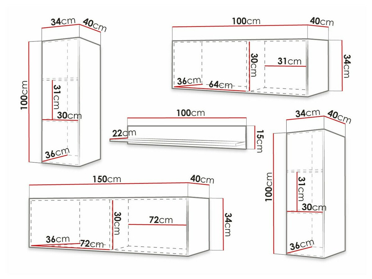 Conjunto de salón Elblaru 119 (Blanco)