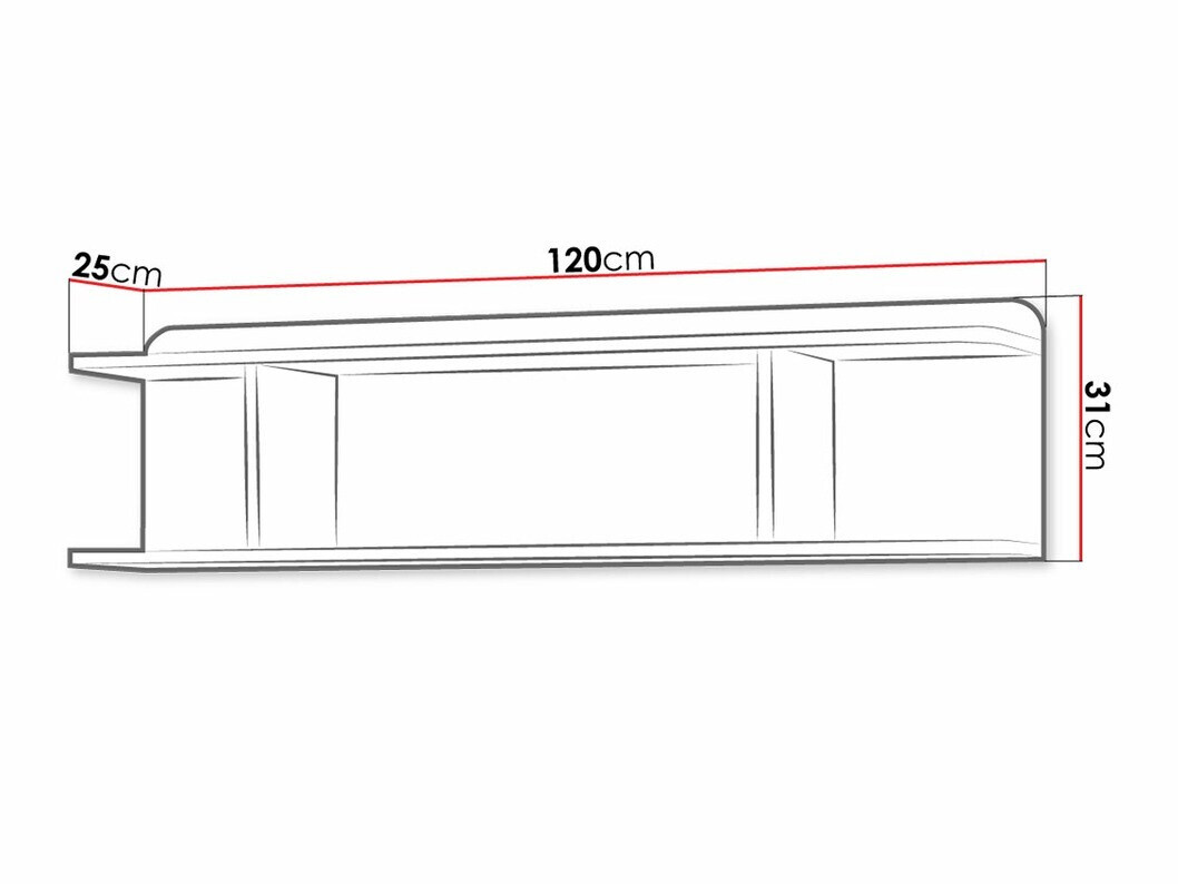 Estantería de pared Omaha N129