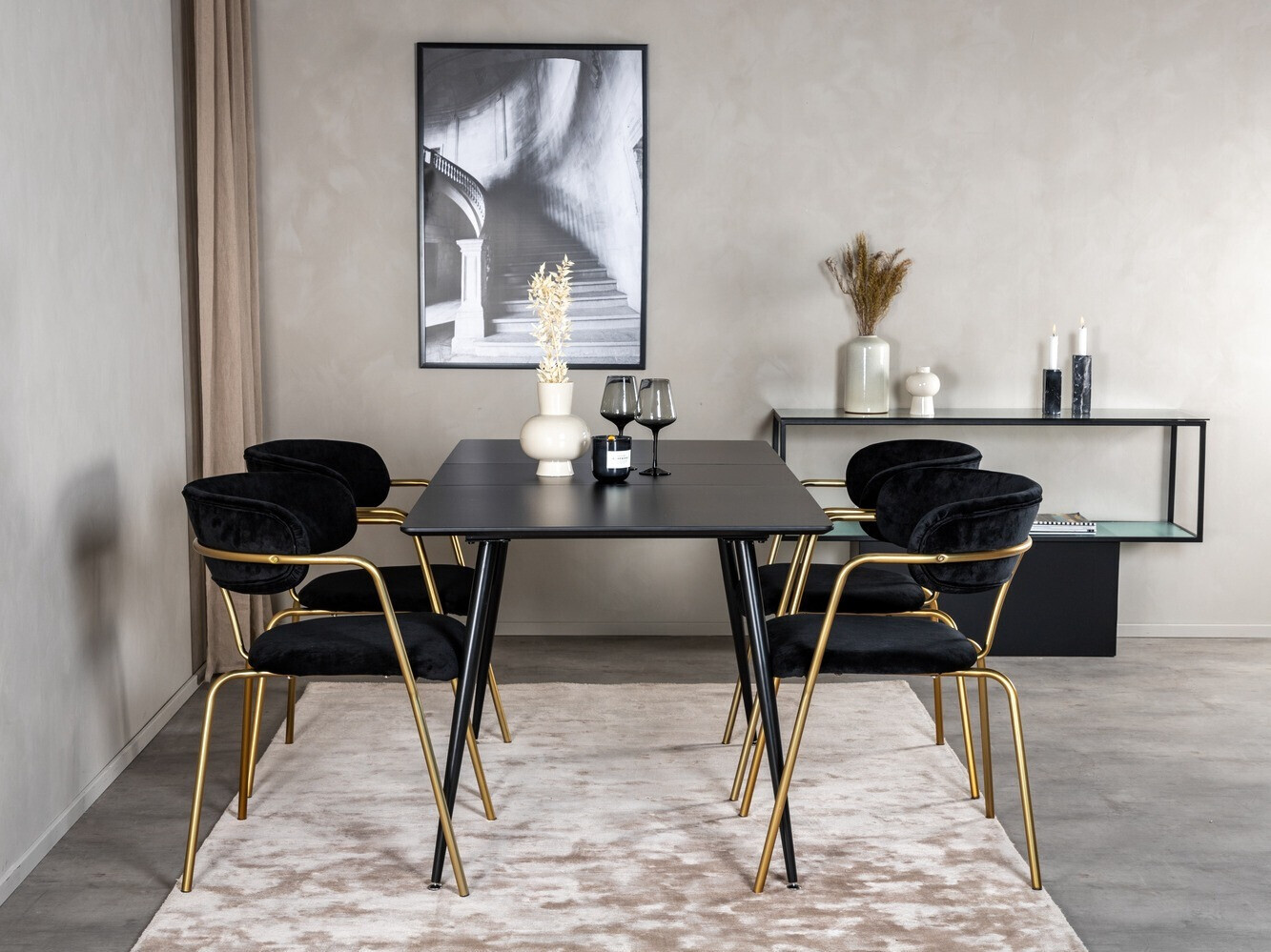 Conjunto de mesas y sillas para comedor Dallas 1529