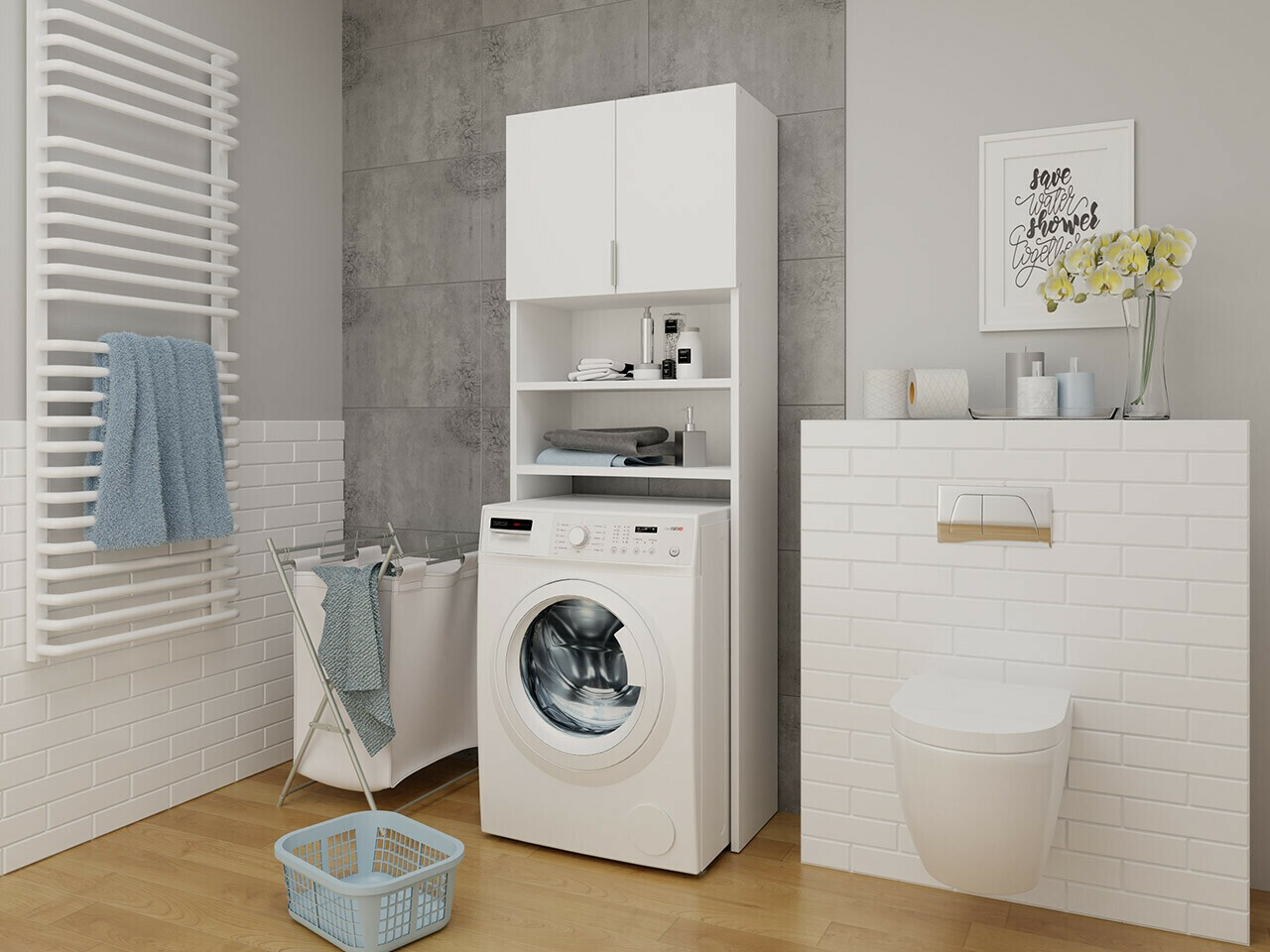 Estantería para baño Dover 114 (Blanco)