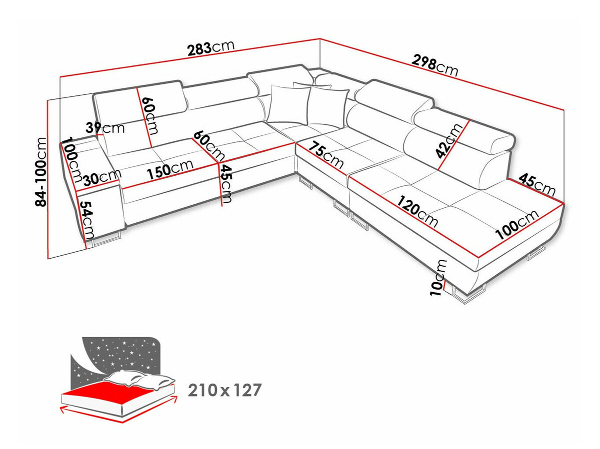 Sofá rinconero Sarasota 143 (Uttario Velvet 2973 + Uttario Velvet 2970)