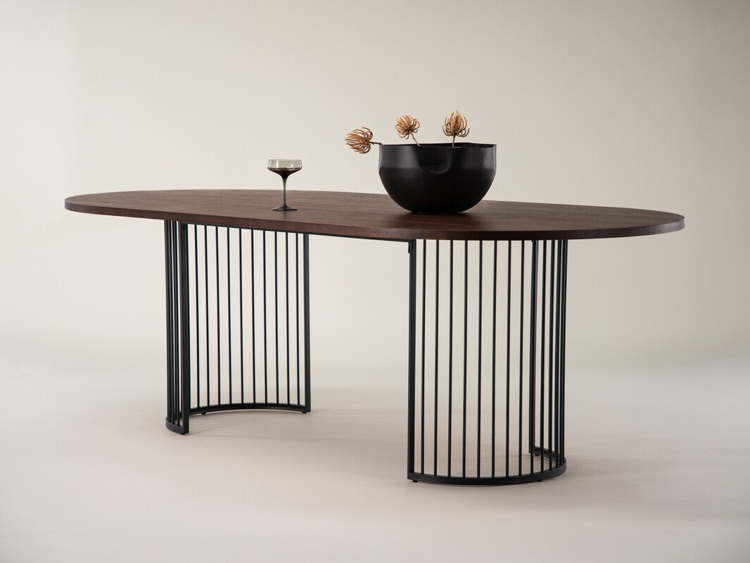 Mesa Dallas 3276 (Nuez + Negro)