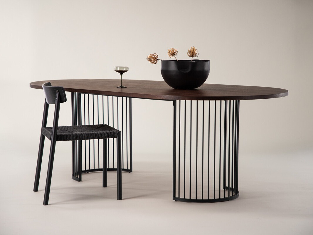 Mesa Dallas 3276 (Nuez + Negro)