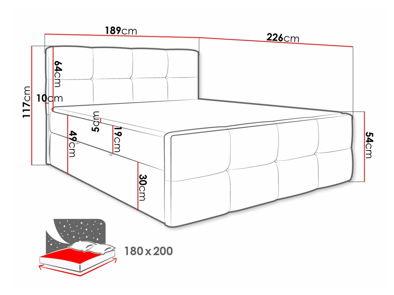Cama continental ComfiDream Tirara (Fresh 1)